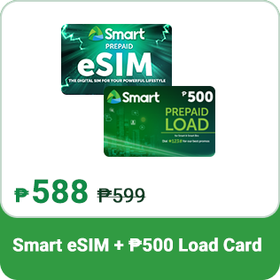 Smart eSIM (Carded) + P500 Load Card